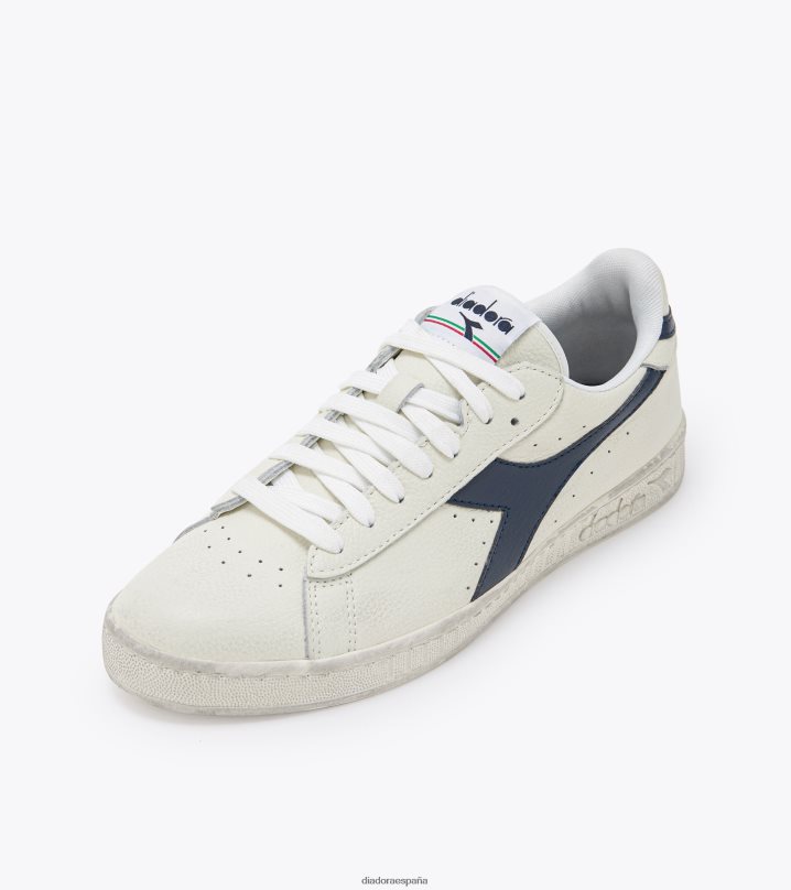 juego l bajo encerado 8T8H4Z220 mar caspio blanco/azul hombres Diadora zapatos