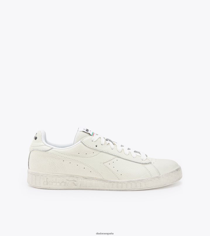 juego l bajo encerado 8T8H4Z221 blanco hombres Diadora zapatos