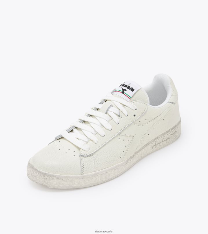 juego l bajo encerado 8T8H4Z221 blanco hombres Diadora zapatos