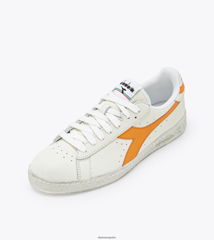 juego l bajo fluo encerado 8T8H4Z235 blanco/naranja 1575 c hombres Diadora zapatos