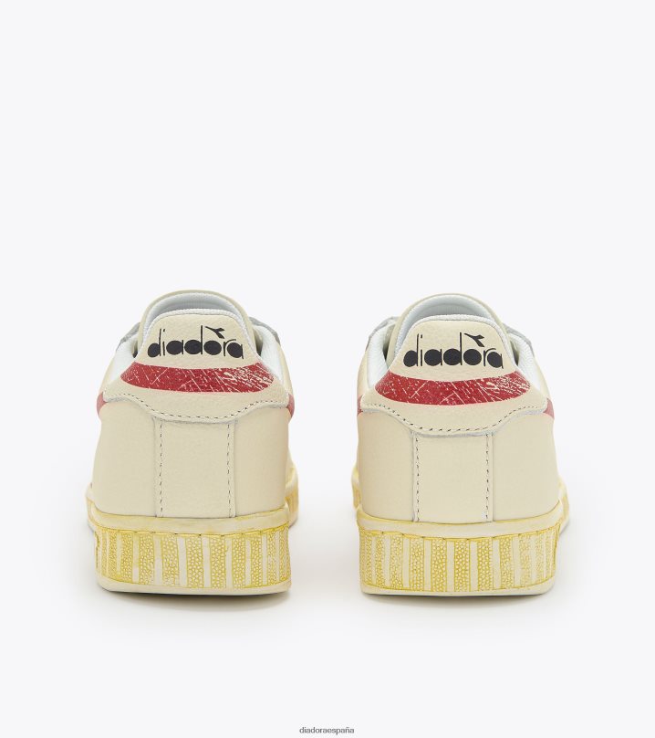 juego l bajo retro' 8T8H4Z197 pimienta blanca/roja hombres Diadora zapatos