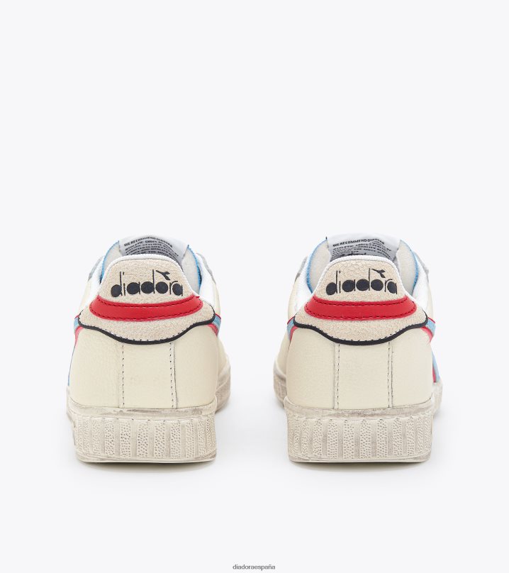 juego l icono bajo 8T8H4Z227 blanco/azul oscuro hombres Diadora zapatos
