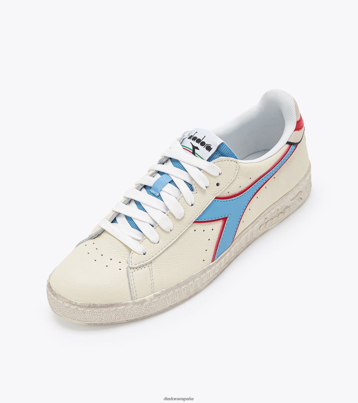 juego l icono bajo 8T8H4Z227 blanco/azul oscuro hombres Diadora zapatos