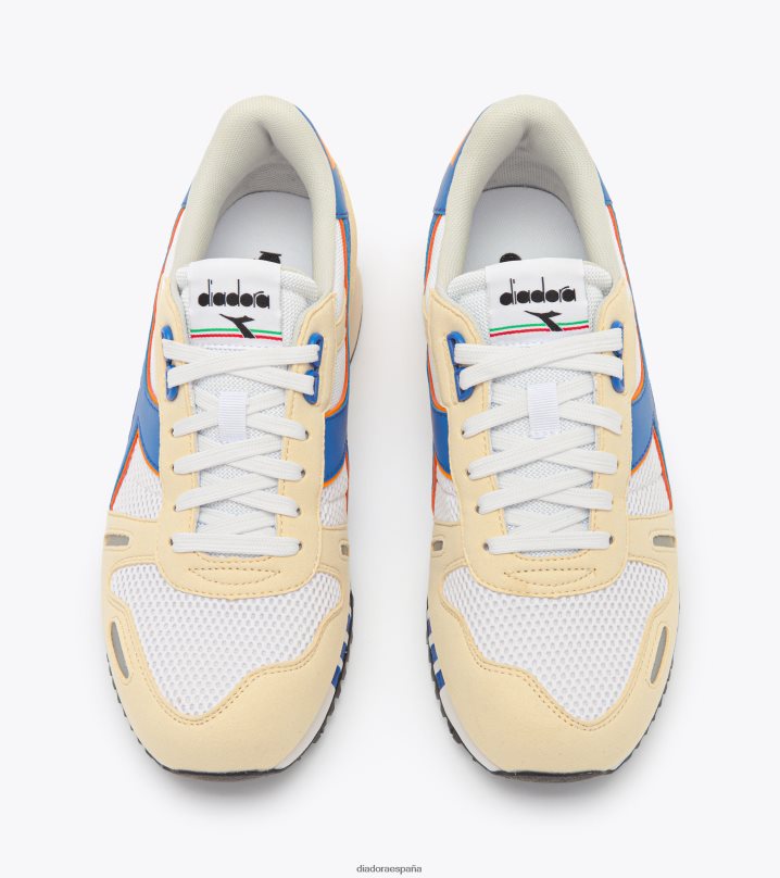 malla de tecnología titán 8T8H4Z222 prístino/mar turco hombres Diadora zapatos