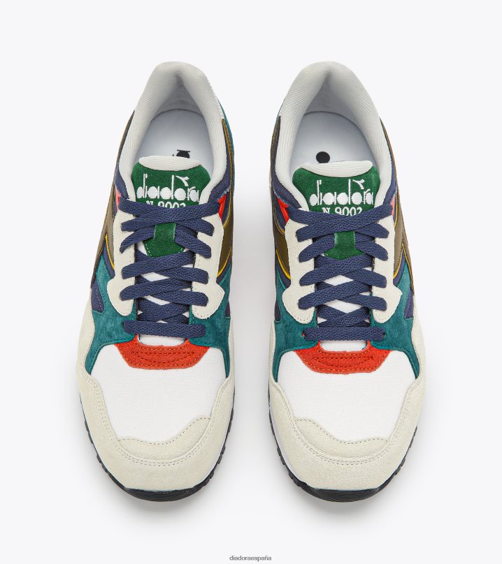 n9002 azul marino 8T8H4Z140 blanco/azul marino clásico/rojo oscuro hombres Diadora zapatos