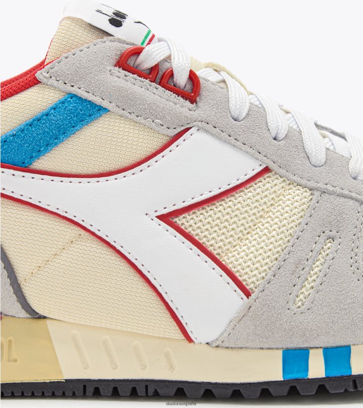 titán 8T8H4Z244 prístino/gris whitecap hombres Diadora zapatos