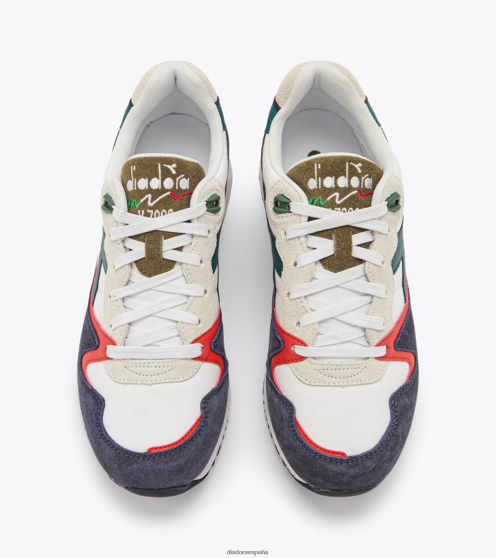 v7000 azul marino 8T8H4Z143 blanco/azul marino clásico/rojo oscuro hombres Diadora zapatos