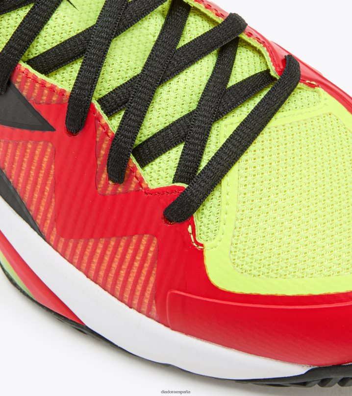 b.icon 2 años 8T8H4Z119 amarillo fluo dd/negro/rojo fuego hombres Diadora zapatos