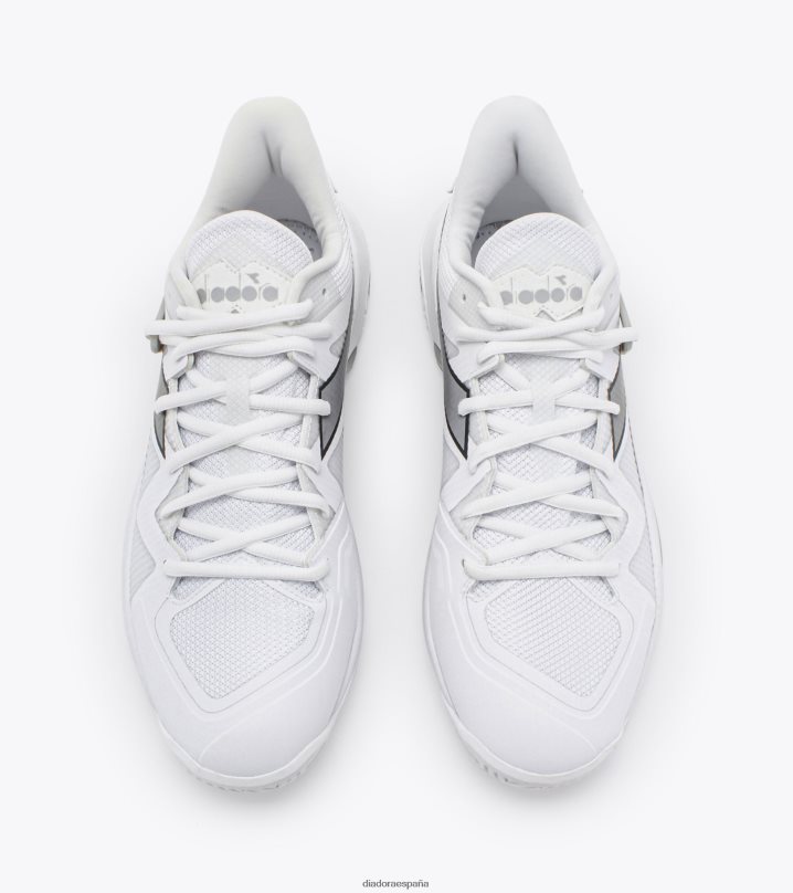 b.icon 2 años 8T8H4Z120 plata blanca hombres Diadora zapatos
