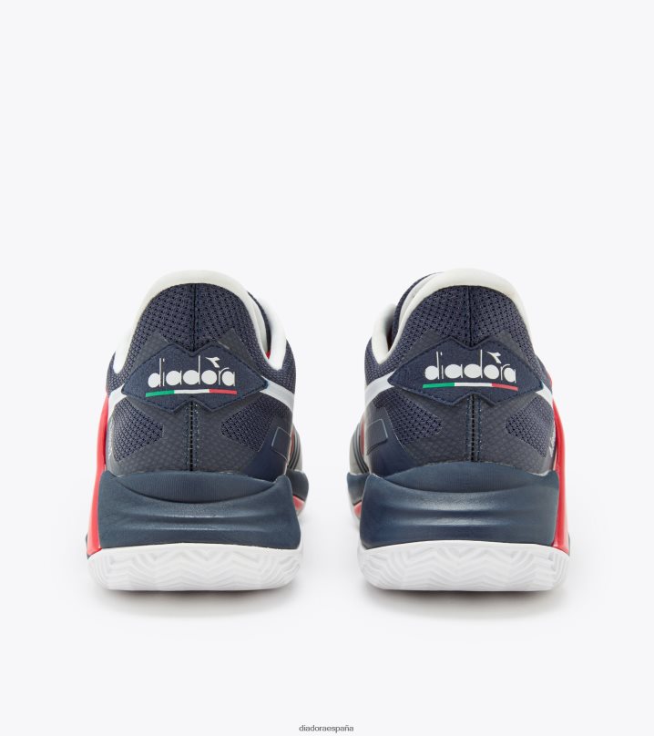 b.icon 2 arcilla 8T8H4Z122 corsario azul/blanco/rojo fuego hombres Diadora zapatos