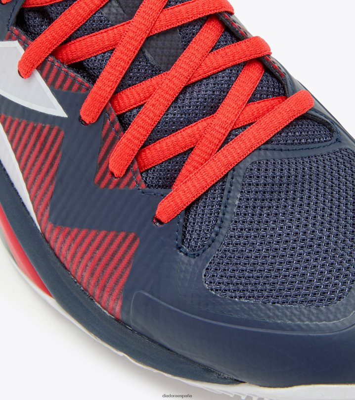 b.icon 2 arcilla 8T8H4Z122 corsario azul/blanco/rojo fuego hombres Diadora zapatos