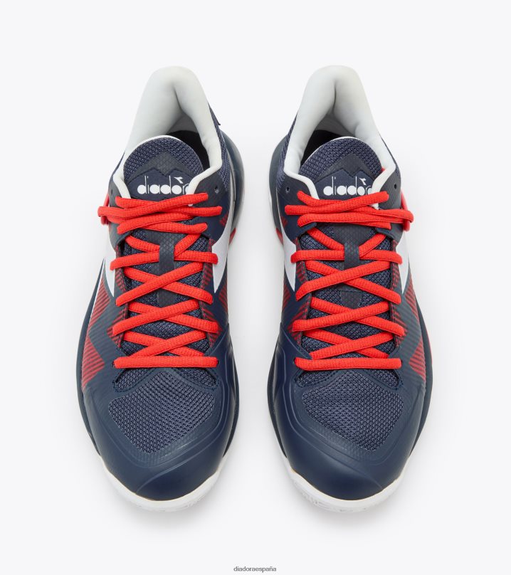 b.icon 2 arcilla 8T8H4Z122 corsario azul/blanco/rojo fuego hombres Diadora zapatos