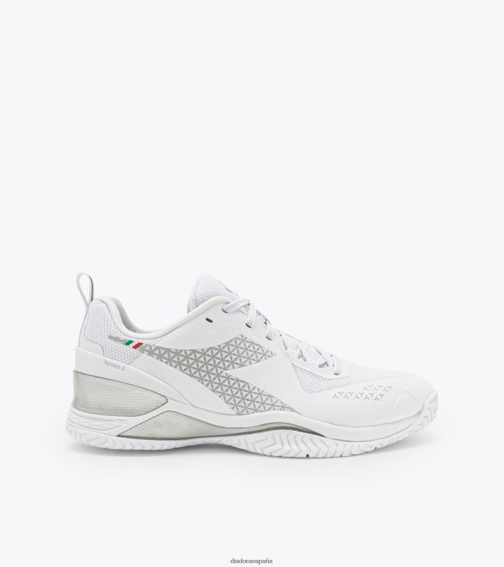 blushield torneo 2ag 8T8H4Z137 blanco hombres Diadora zapatos
