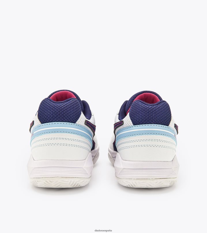 s.challenge 4 padel 8T8H4Z253 estampado blanco/azul hombres Diadora zapatos