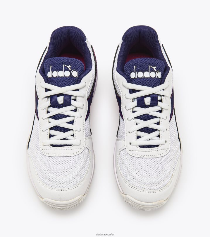 s.challenge 4 padel 8T8H4Z253 estampado blanco/azul hombres Diadora zapatos