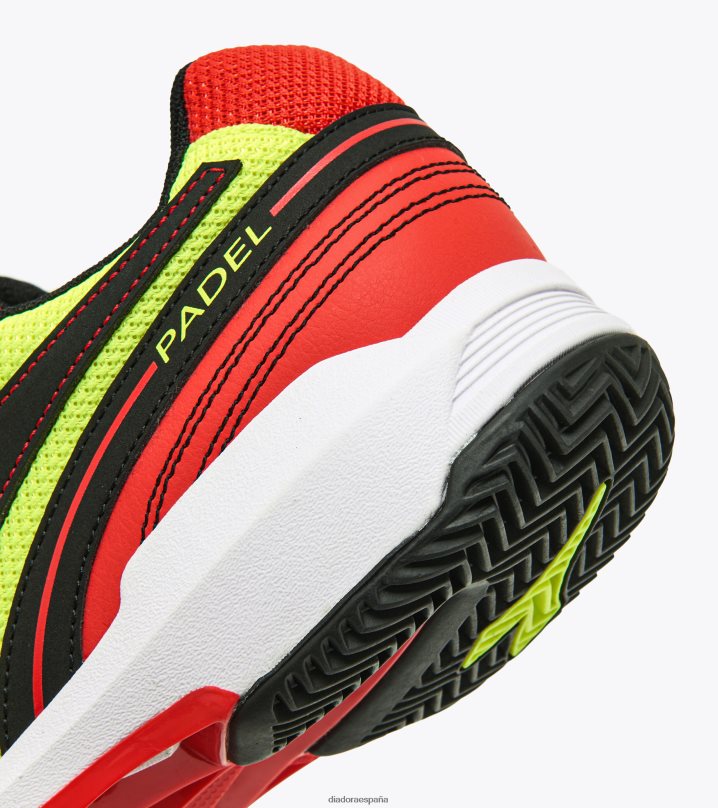 s.challenge 4 padel 8T8H4Z254 amarillo flúor/negro hombres Diadora zapatos
