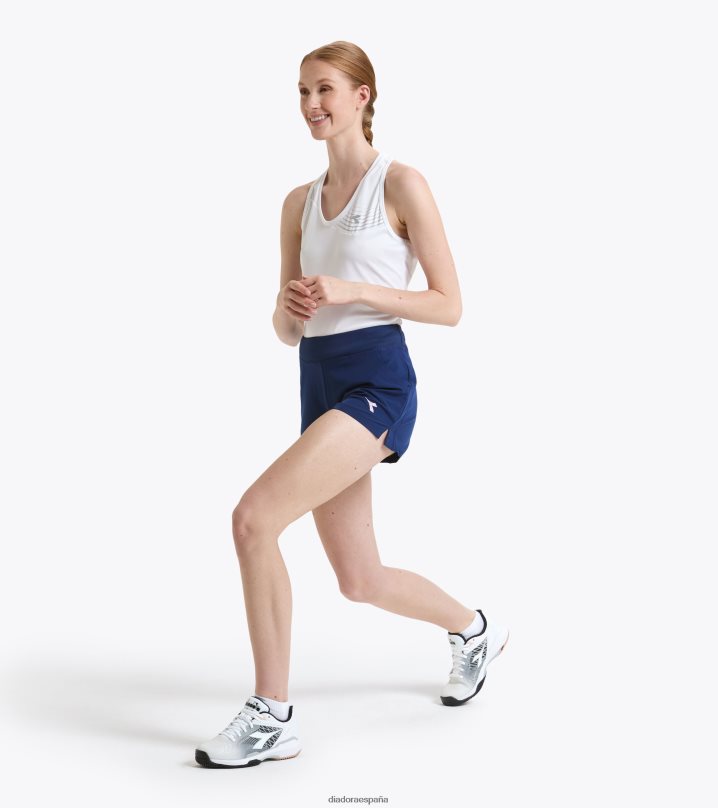 yo cancha corta 8T8H4Z726 marina saltire mujer Diadora vestir
