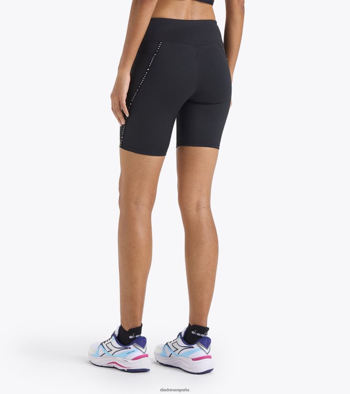 yo pantalones cortos de bicicleta ser uno bolsillos 8T8H4Z630 negro mujer Diadora vestir