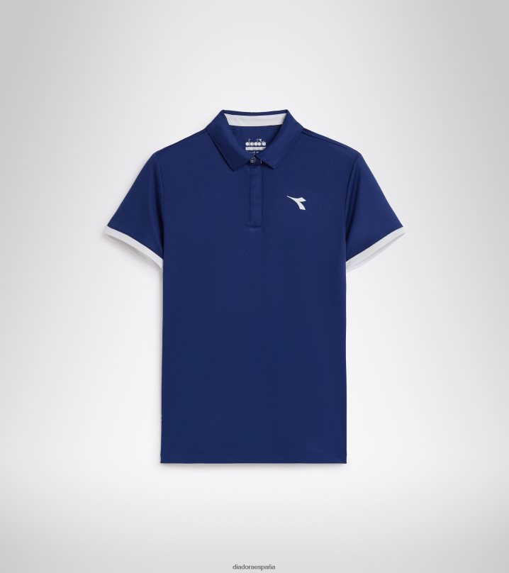 yo cancha de polo 8T8H4Z698 marina saltire mujer Diadora vestir