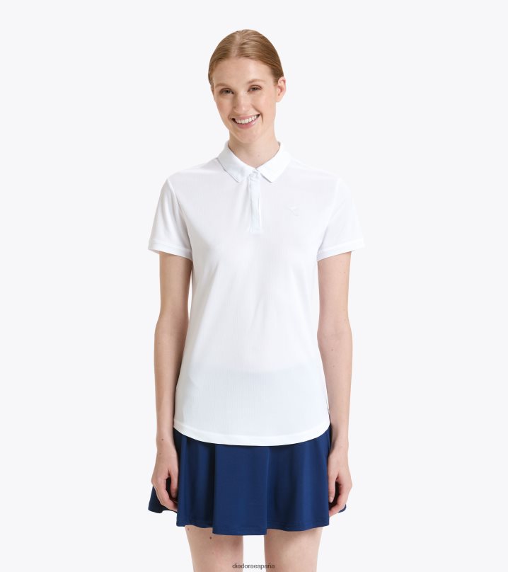 yo cancha de polo 8T8H4Z699 blanco óptico mujer Diadora vestir