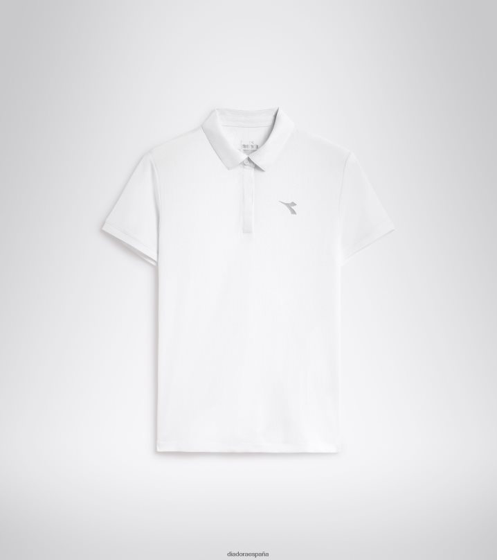 yo cancha de polo 8T8H4Z699 blanco óptico mujer Diadora vestir
