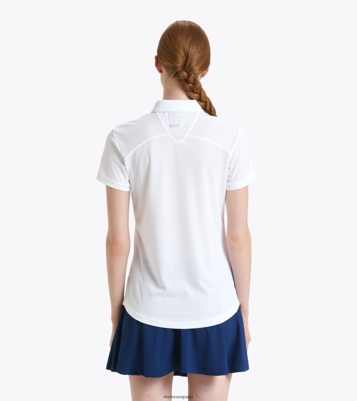 yo cancha de polo 8T8H4Z699 blanco óptico mujer Diadora vestir