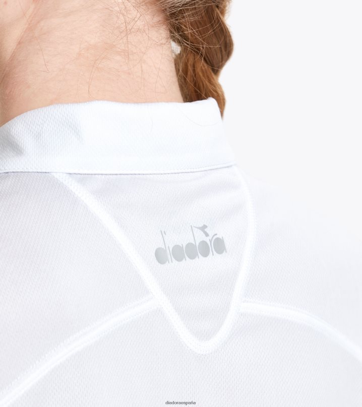 yo cancha de polo 8T8H4Z699 blanco óptico mujer Diadora vestir