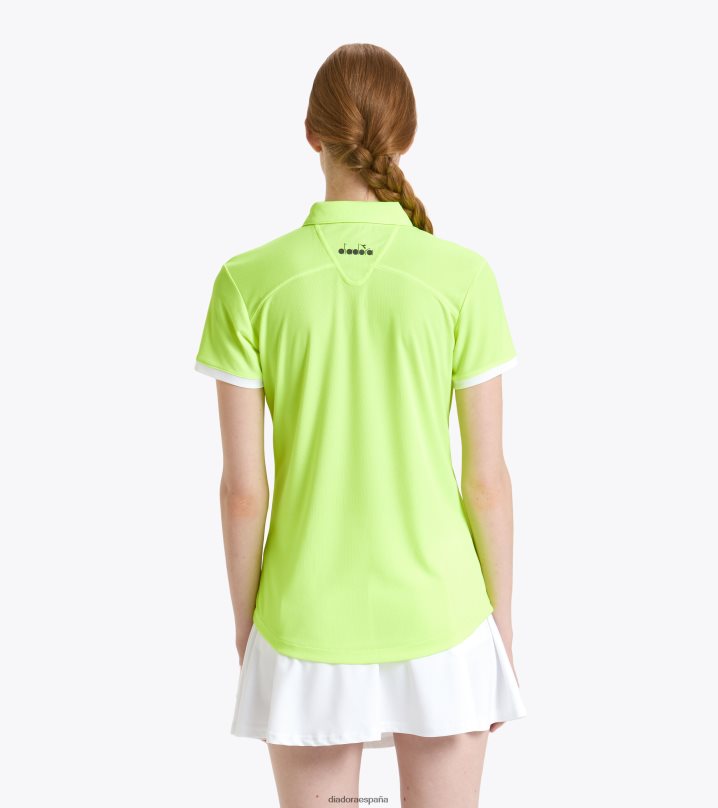yo cancha de polo 8T8H4Z702 amarillo fluo dd mujer Diadora vestir