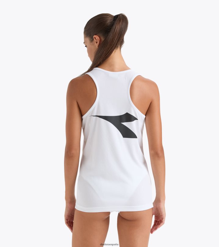 canotta allenamento donna bv italia 8T8H4Z656 blanco óptico mujer Diadora vestir