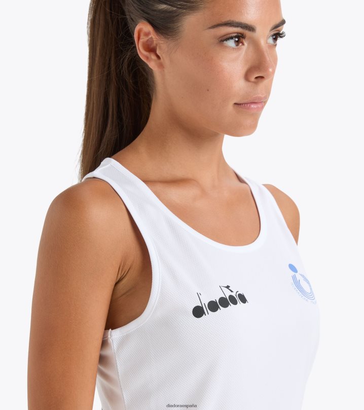 canotta allenamento donna bv italia 8T8H4Z656 blanco óptico mujer Diadora vestir