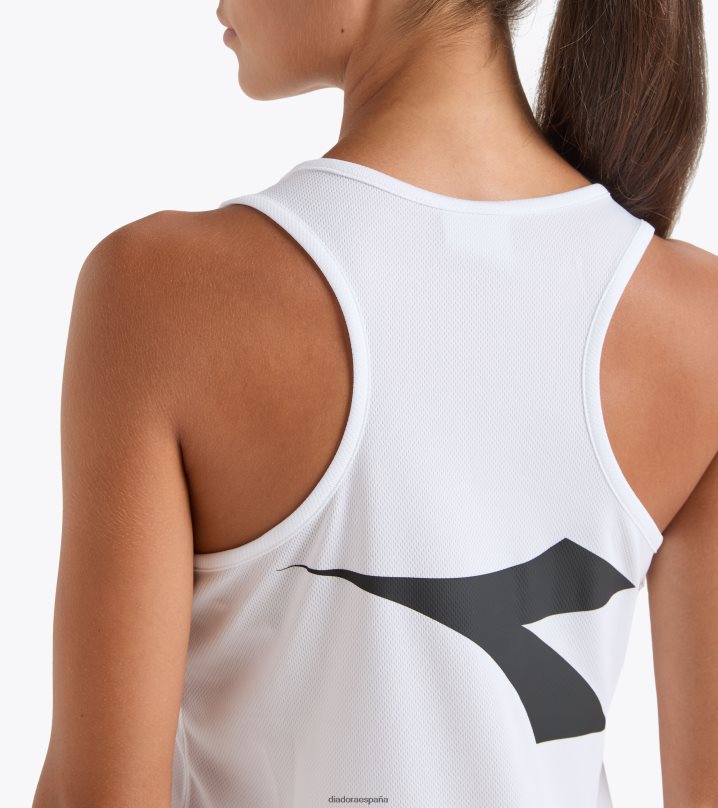 canotta allenamento donna bv italia 8T8H4Z656 blanco óptico mujer Diadora vestir