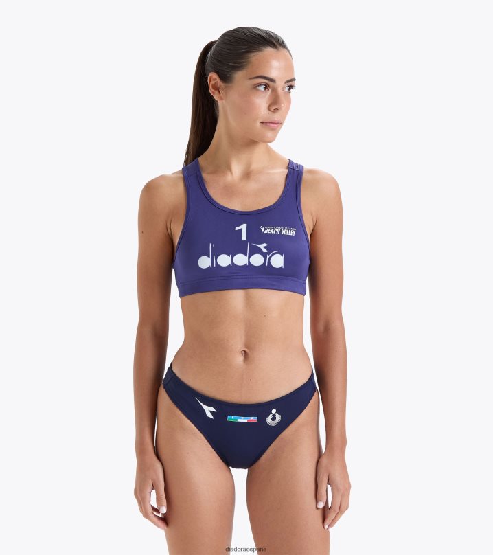 el mejor campamento gara donna #1. italiano 23 8T8H4Z712 azul profundo mujer Diadora vestir