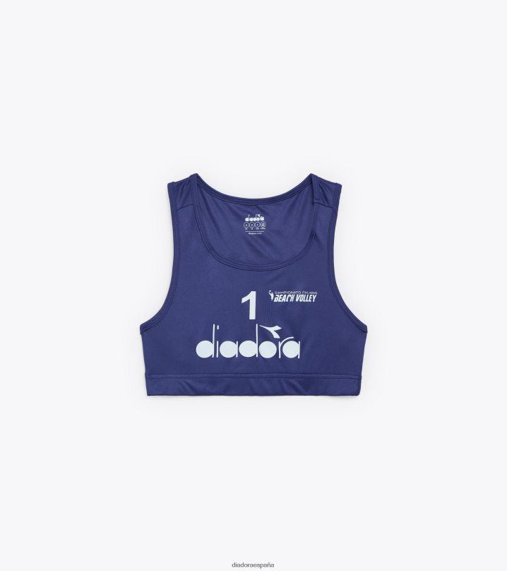 el mejor campamento gara donna #1. italiano 23 8T8H4Z712 azul profundo mujer Diadora vestir