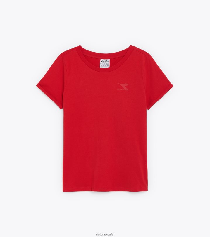 l.camiseta ss core 8T8H4Z736 rojo carmín mujer Diadora vestir