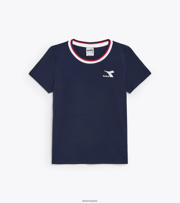t-shirt ss tweener 8T8H4Z734 azul marino clásico mujer Diadora vestir