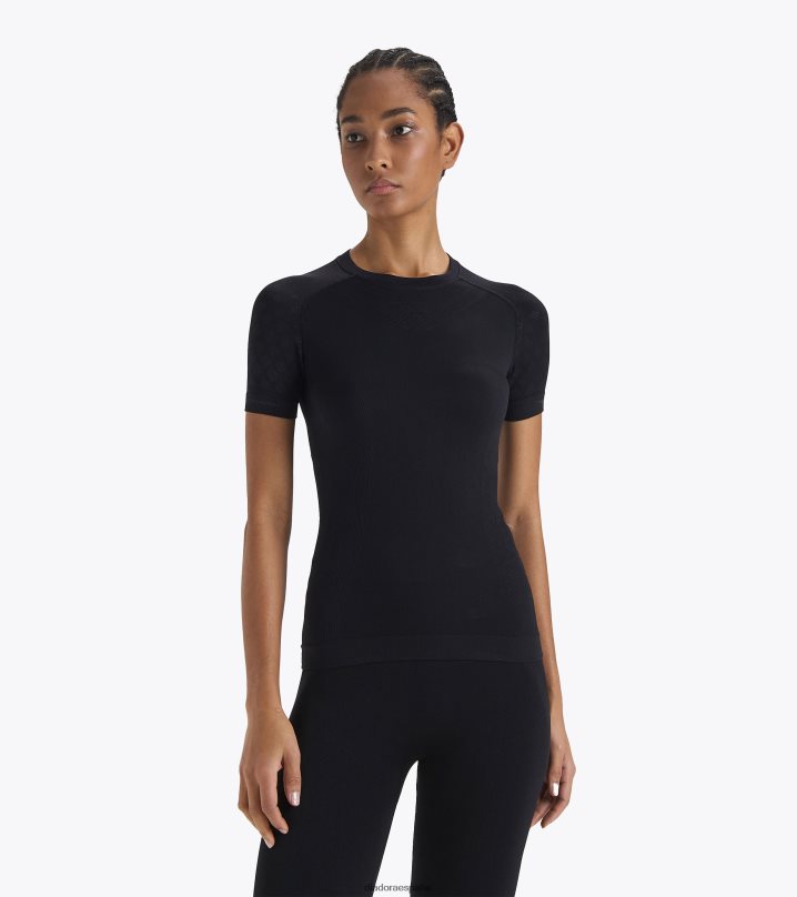 yo acto de camiseta ss 8T8H4Z695 negro mujer Diadora vestir