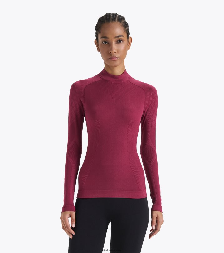 yo acto de cuello de tortuga 8T8H4Z659 rubina violeta mujer Diadora vestir