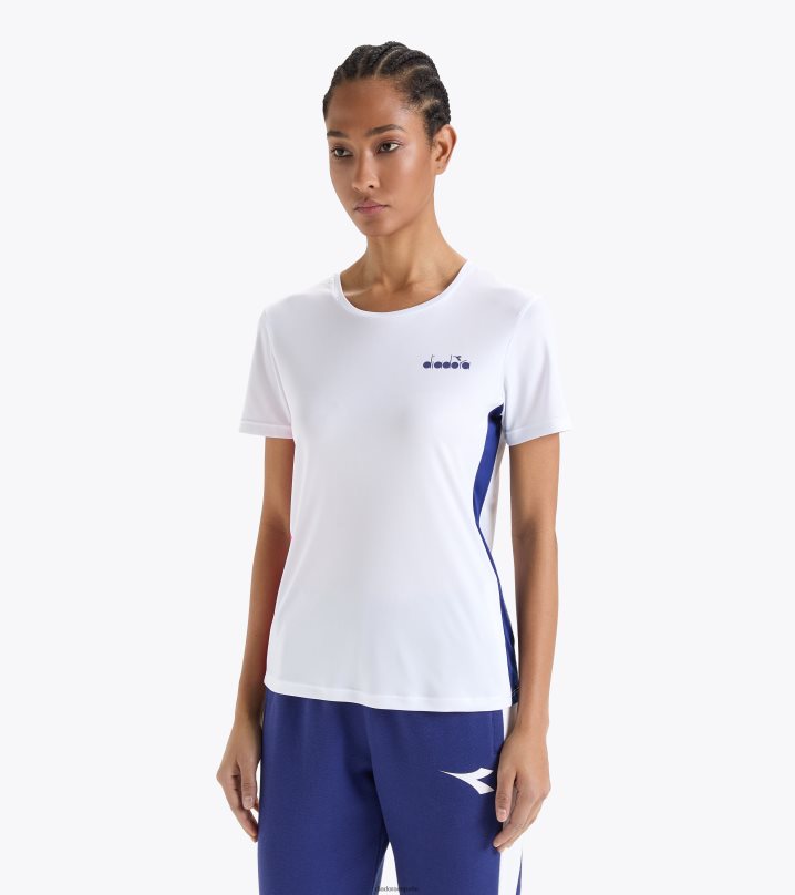 yo camiseta 8T8H4Z665 blanco óptico mujer Diadora vestir