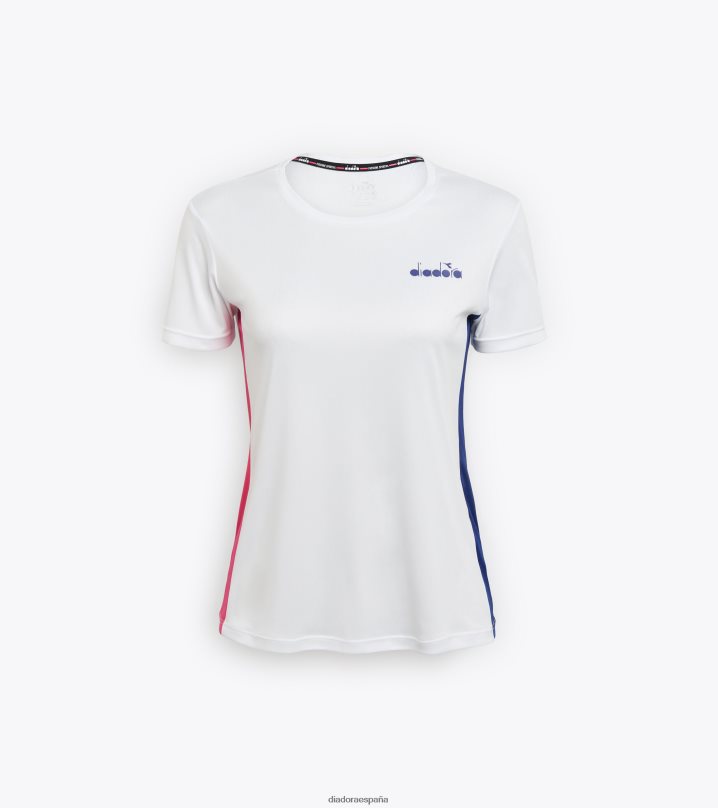 yo camiseta 8T8H4Z665 blanco óptico mujer Diadora vestir
