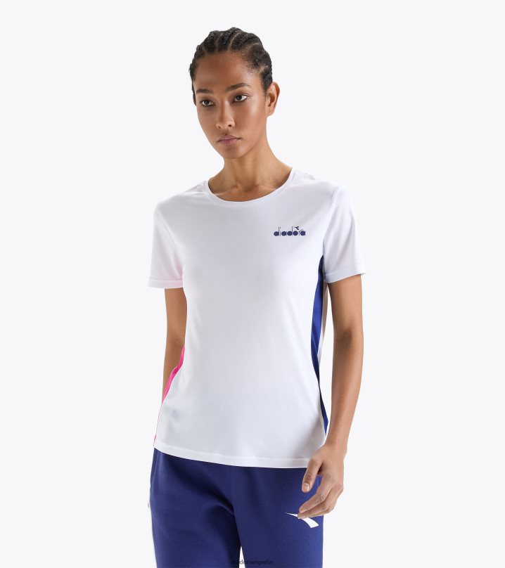 yo camiseta 8T8H4Z665 blanco óptico mujer Diadora vestir