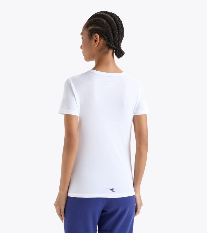 yo camiseta 8T8H4Z665 blanco óptico mujer Diadora vestir