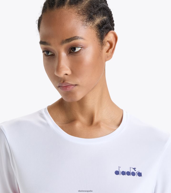 yo camiseta 8T8H4Z665 blanco óptico mujer Diadora vestir