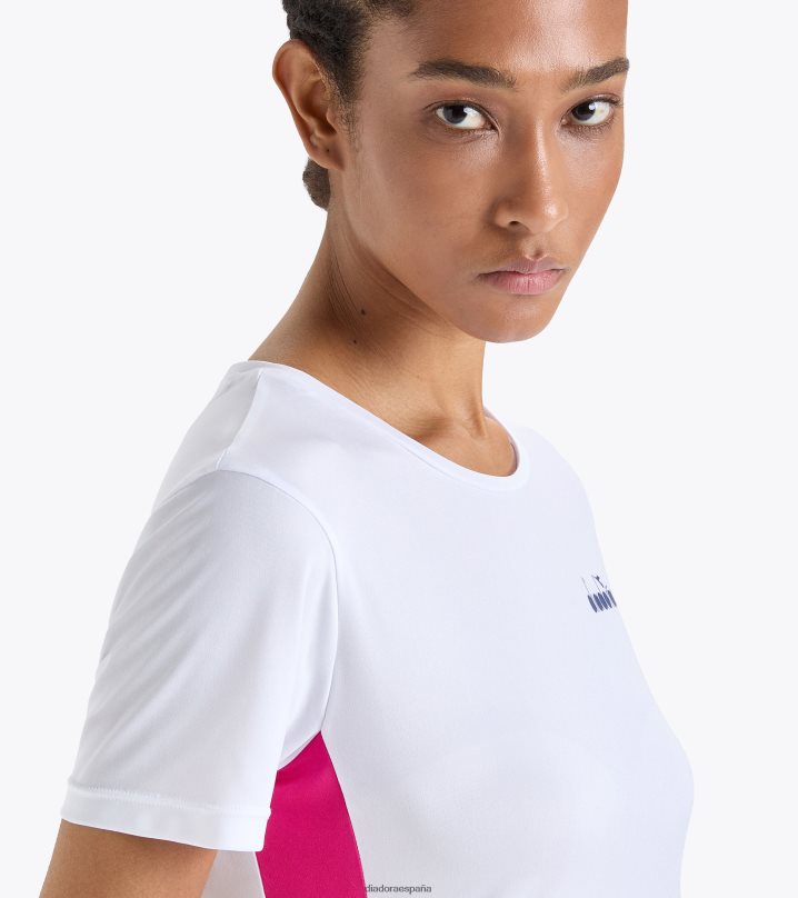 yo camiseta 8T8H4Z665 blanco óptico mujer Diadora vestir