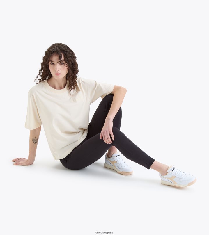 yo camiseta logo ss spw 8T8H4Z705 cisne blanco mujer Diadora vestir