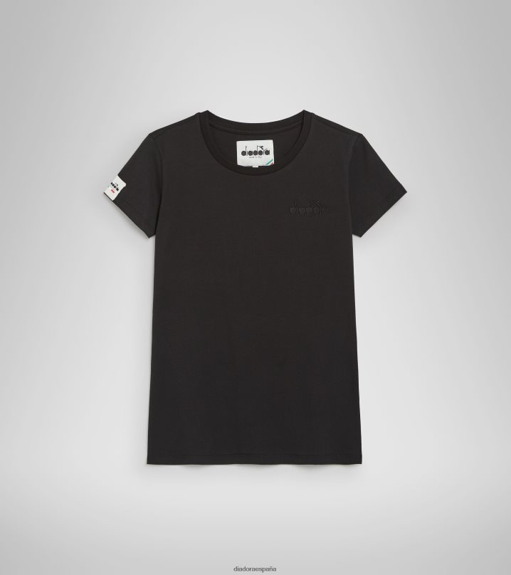 yo camiseta ss mii 8T8H4Z732 negro mujer Diadora vestir