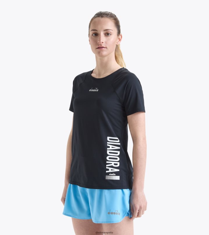 yo camiseta super light ss be one 8T8H4Z648 negro mujer Diadora vestir
