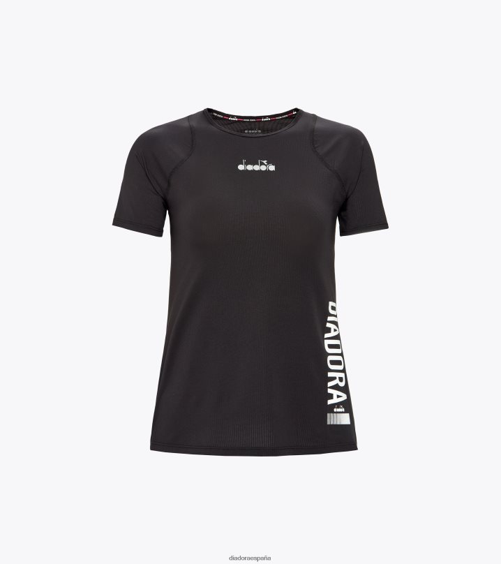 yo camiseta super light ss be one 8T8H4Z648 negro mujer Diadora vestir