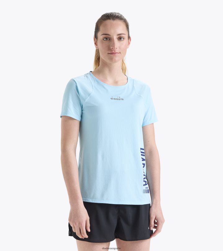 yo camiseta super light ss be one 8T8H4Z649 bebe azul brillante mujer Diadora vestir