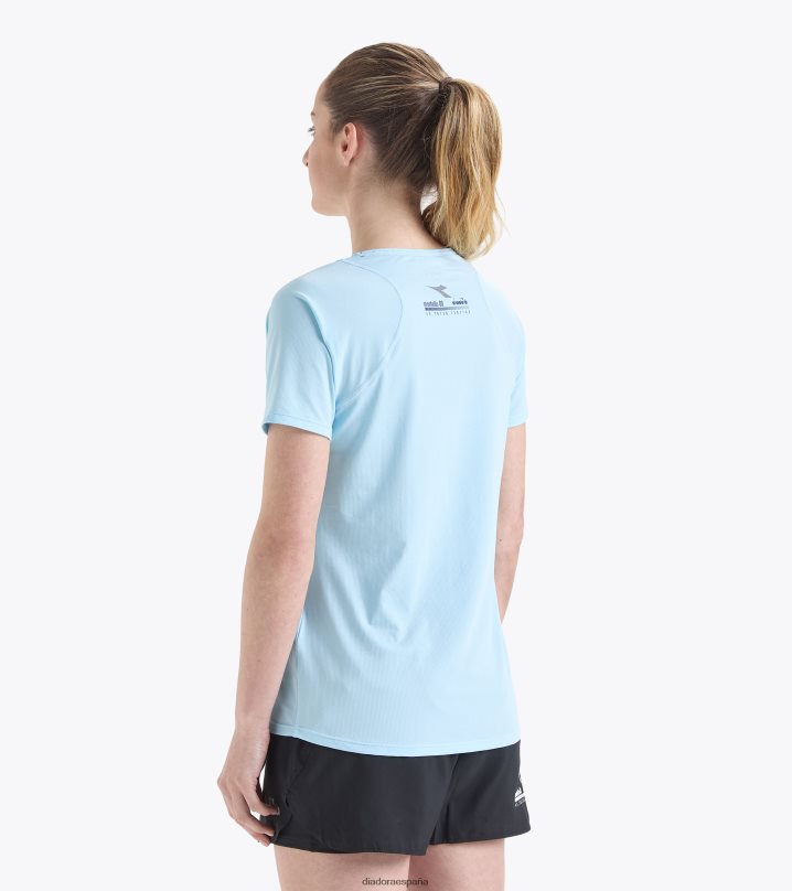 yo camiseta super light ss be one 8T8H4Z649 bebe azul brillante mujer Diadora vestir
