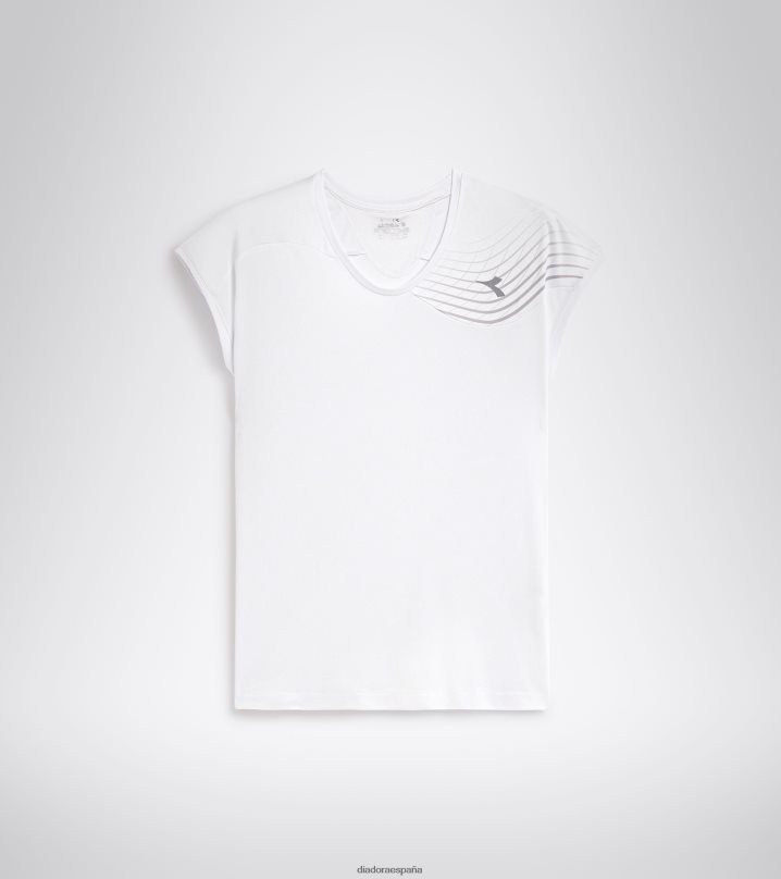 yo corte de camiseta 8T8H4Z714 blanco óptico mujer Diadora vestir